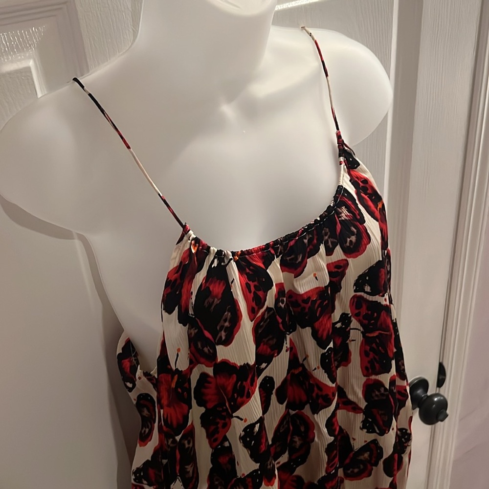 Butterfly Spaghetti Strap Tank Top - Picture 2 of 3